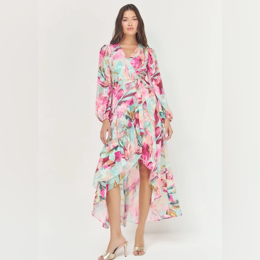 NWT Hutch Sadey Dress in Mint/Multi Overlay Tropical  - 2026 Collection